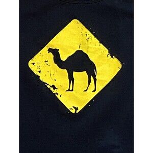 Jo-Bedu Camel Crossing Graphic Print Racerback Tank Black Men’s Size M